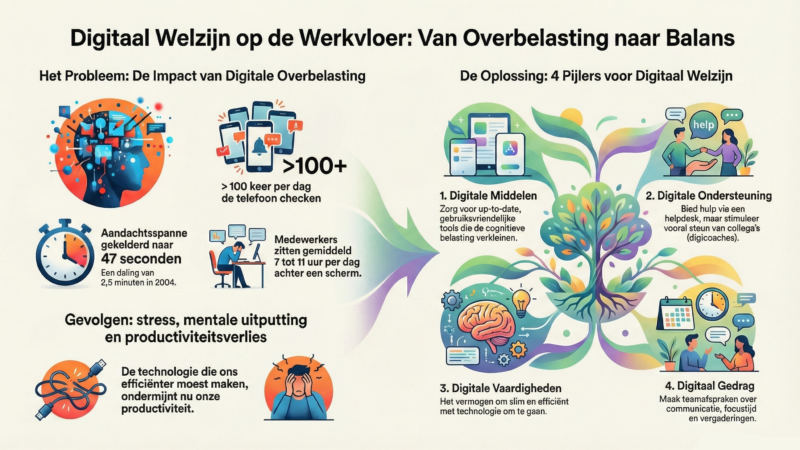 Boek van de Maand:  Digital Wellbeing @ Work – Hoe de digitale overbelasting tegen te gaan