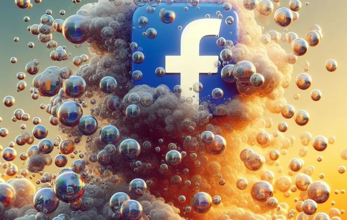 De bubbels van het jarige Facebook